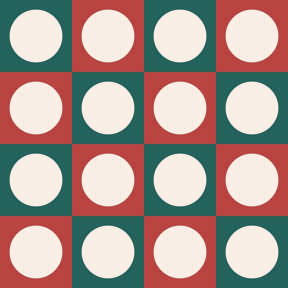 Transparent Circle all-over in square, two tone christmas color seamless pattern for wallpaper, wrapping paper, digital printing manufacture. vector
