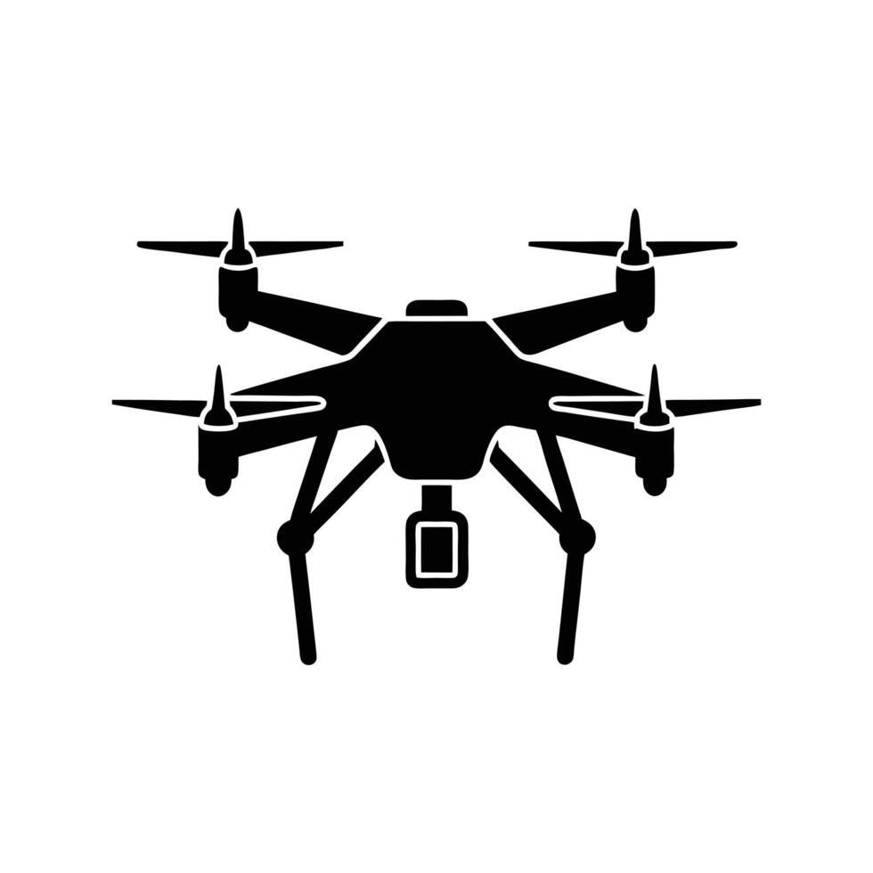 Get this versatile drone camera silhouette , perfect for digital and printable art. Ideal for clipart, line art, and cartoon-style designs. vector