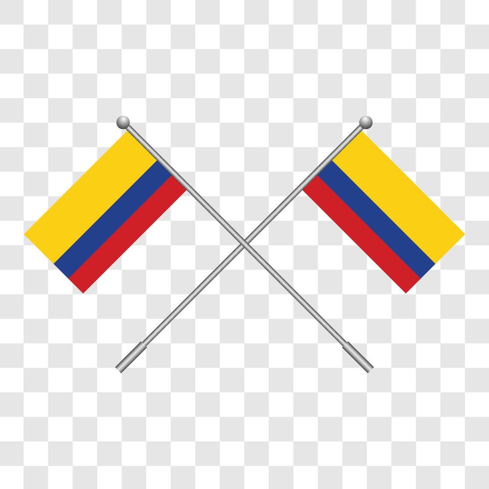 Flag of Colombia clip art element graphic design. illustration vector