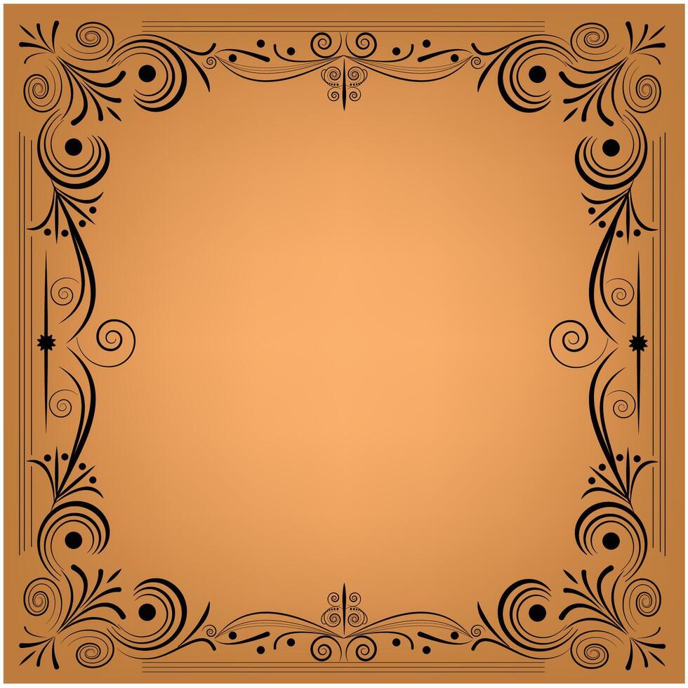Ornamental element border frame ,A highly detailed, ornate, vintage-inspired background frame vector