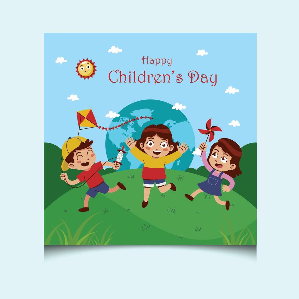 Happy World Children's Day Background vector