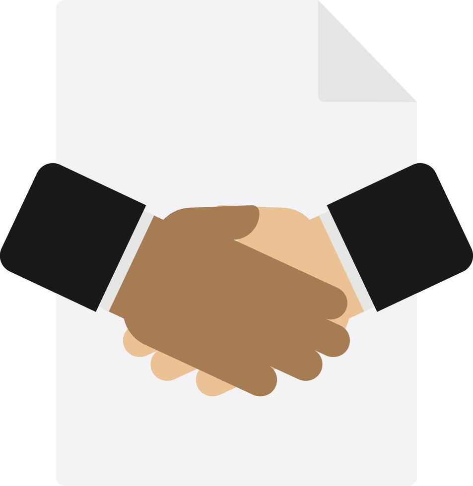 Shake Hands Agreement vector
