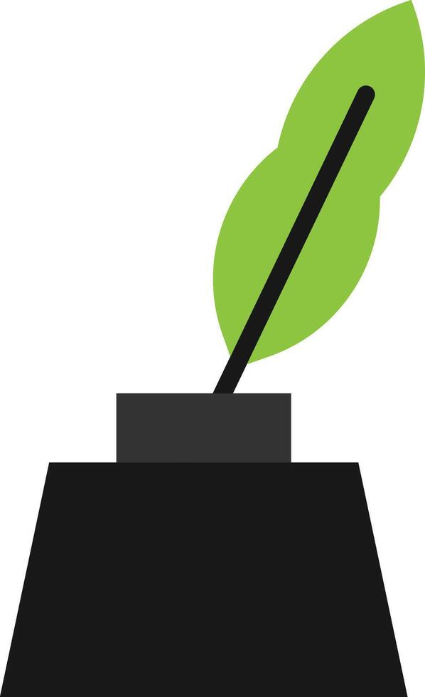 Inkwell Write Feather vector