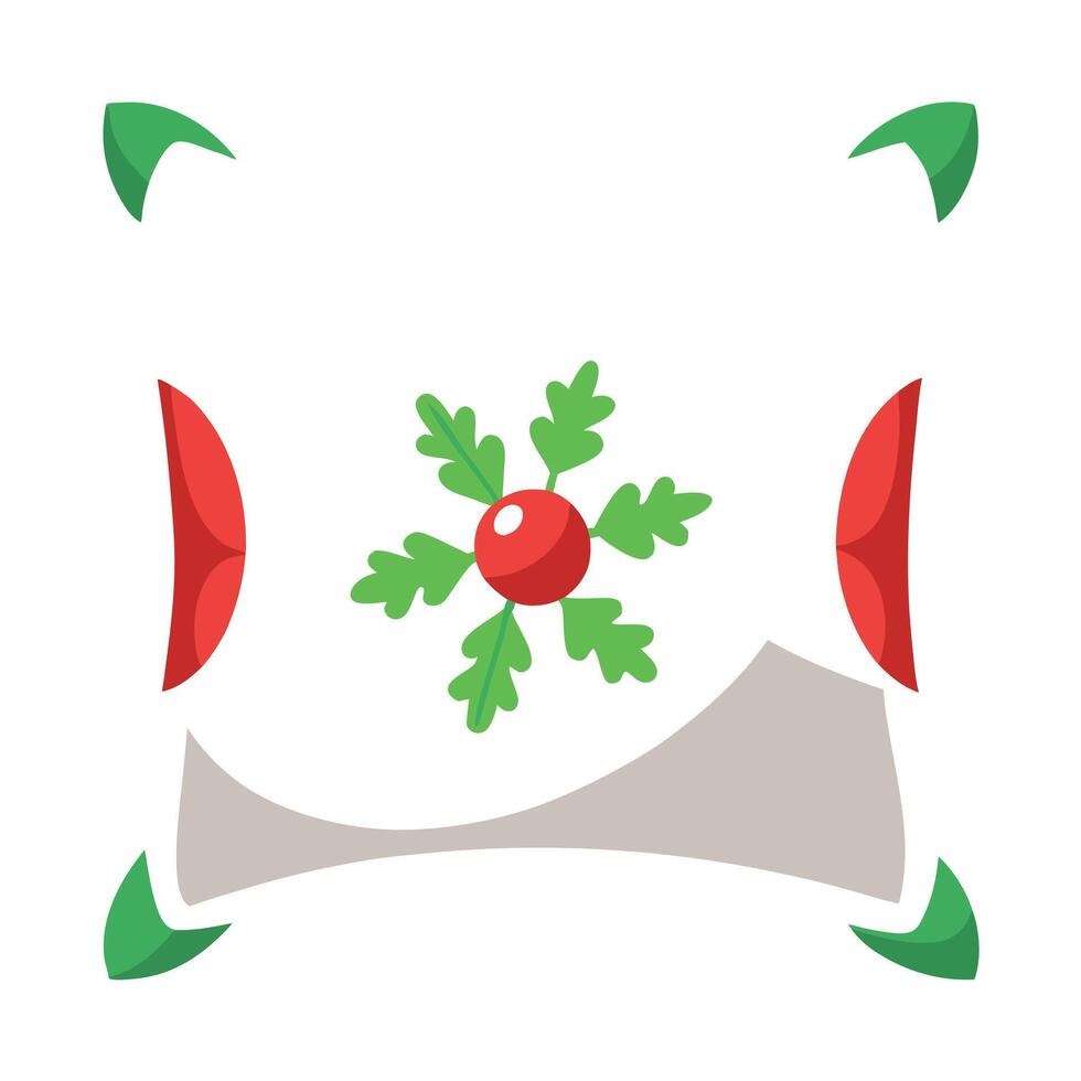 Christmas Throw pillow cushion product mockup. Christmas White Pillow Mockup vector