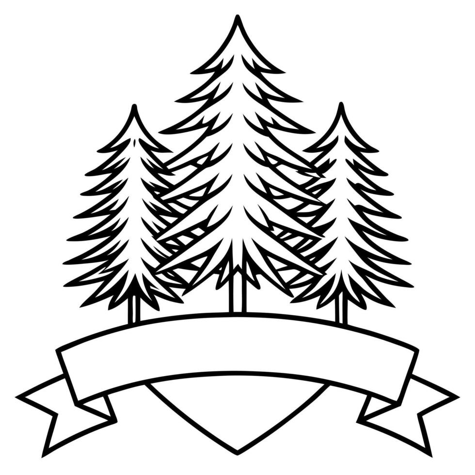 Fir tree background banner. Christmas tree branches green texture. no decorations vector