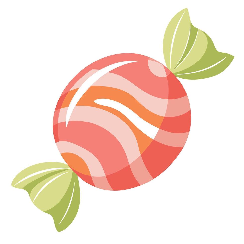 Sweet candy watercolour painting illustration on white background. vector