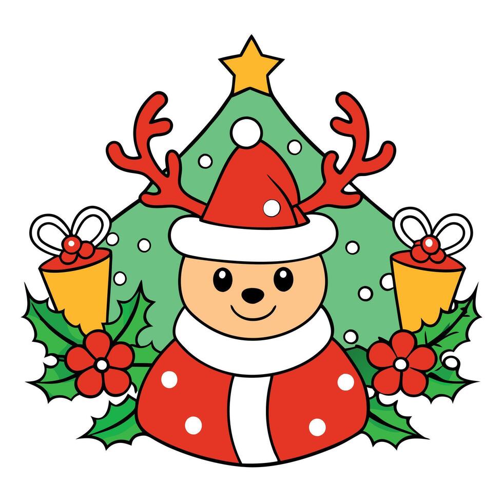 Christmas xmas decoration festive holiday background. happy new year. vector