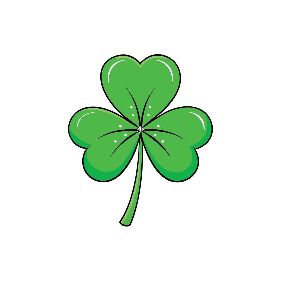 Clover with blurred background with space for text. concept St.Patrick 's Day vector