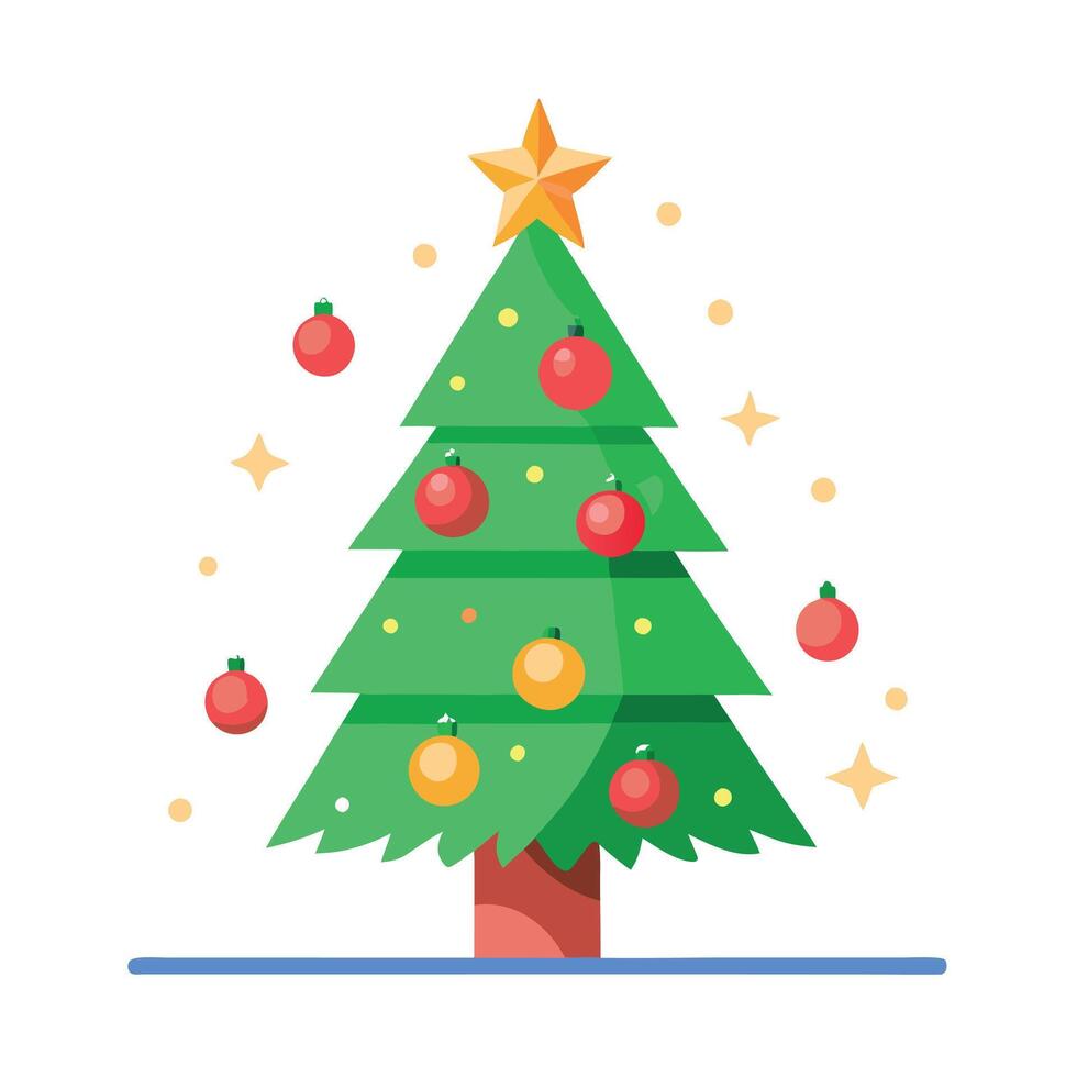 Christmas tree decoration HD 8K wallpaper Stock Photographic Image vector