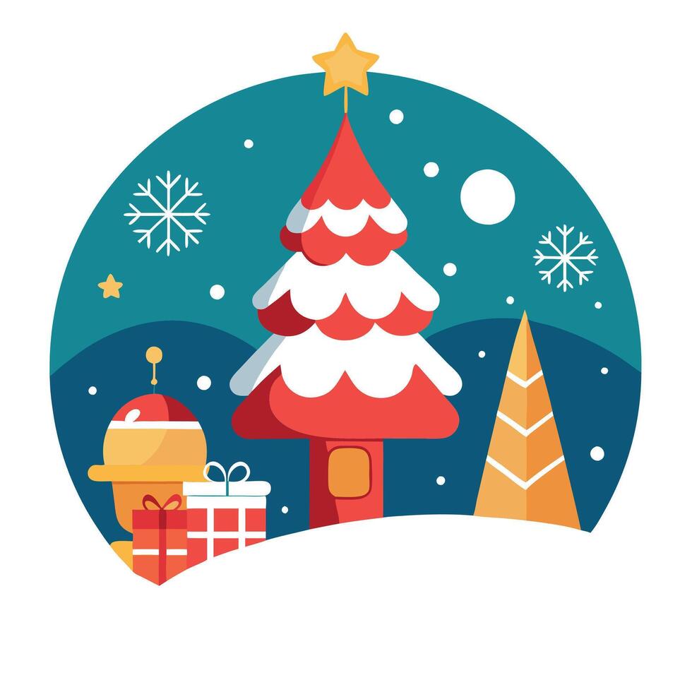 Christmas or New Year background. Christmas and new year holidays concept. vector
