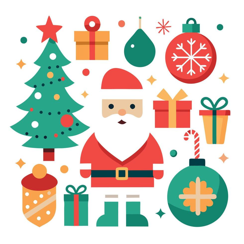 Christmas Illustrations for christmas themed card or season background vector
