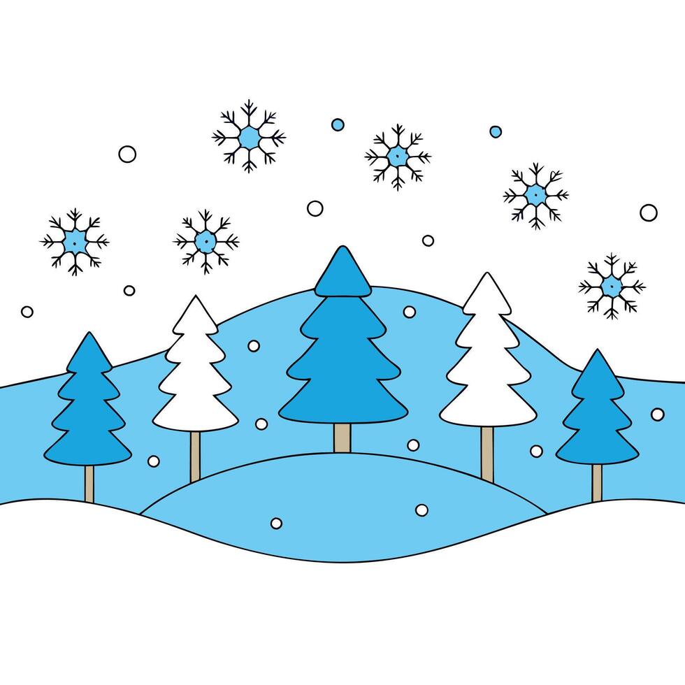 Winter background with snowflakes. Christmas and New Year concept. Geneative ai. vector