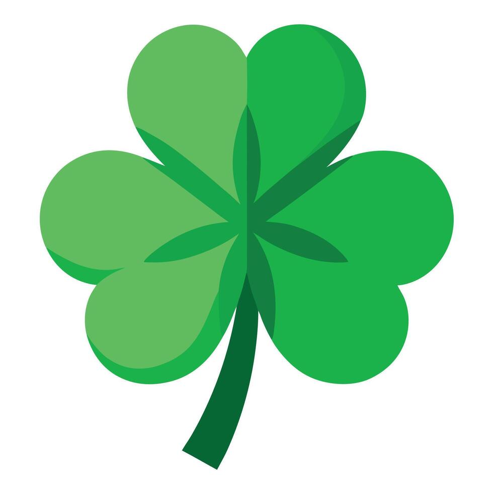Clover with blurred background with space for text. concept St.Patrick 's Day vector
