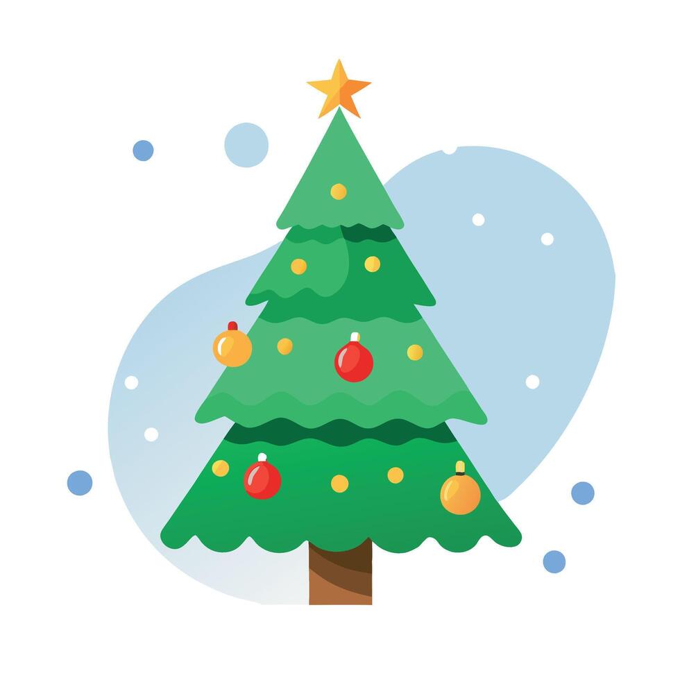 Christmas lights and decorations. defocused background. vector