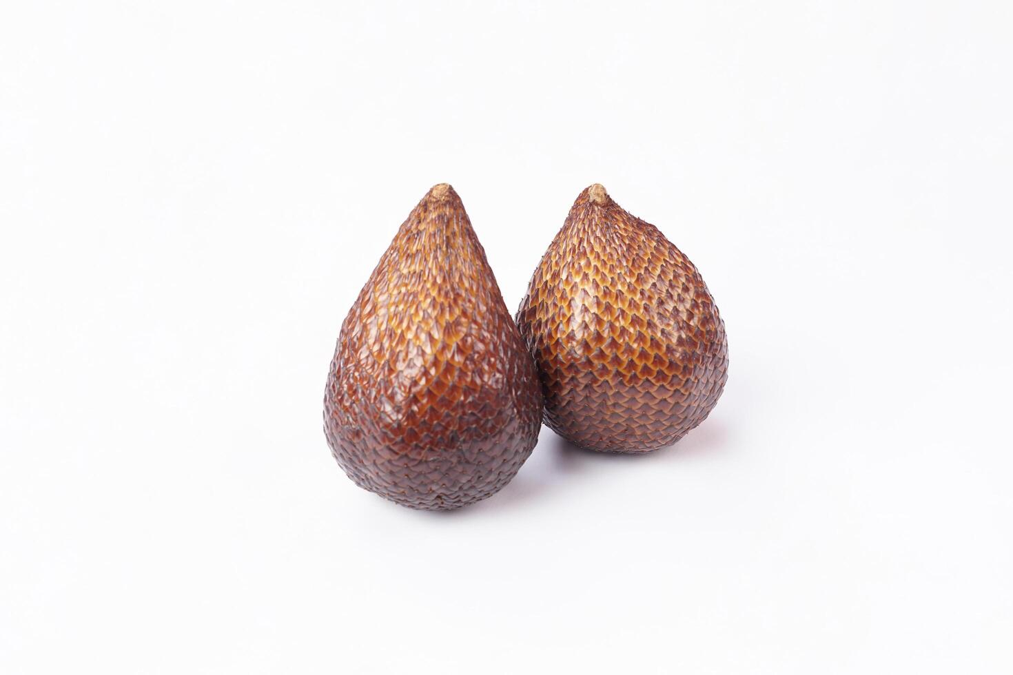 Snakefruit On White Background. Snake fruit path isolated on white. photo