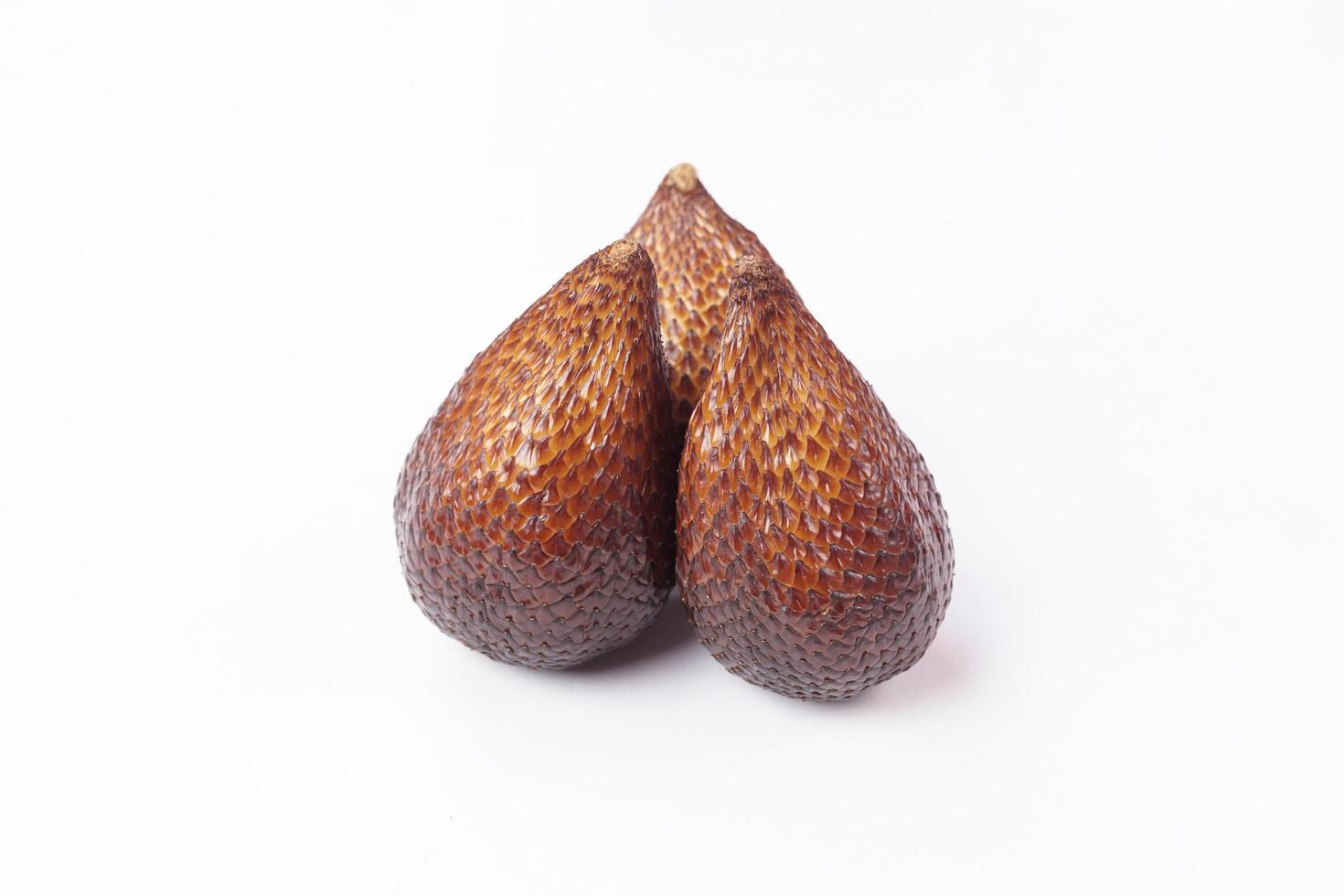 Snakefruit On White Background. Snake fruit path isolated on white. photo