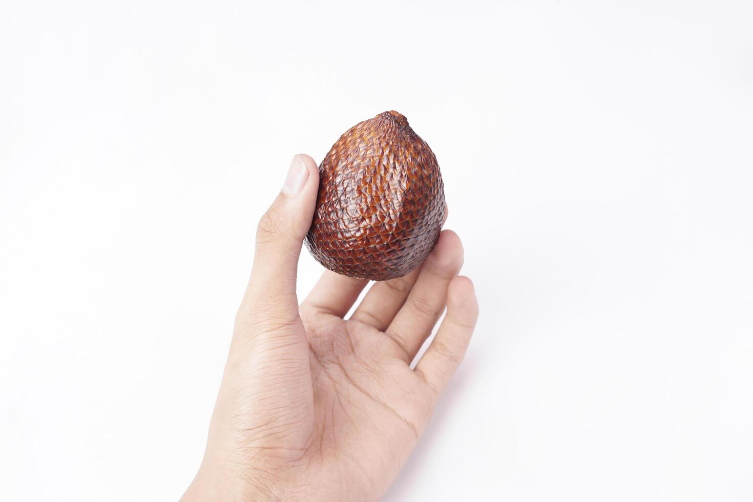 Snakefruit On White Background. Snake fruit path isolated on white. photo