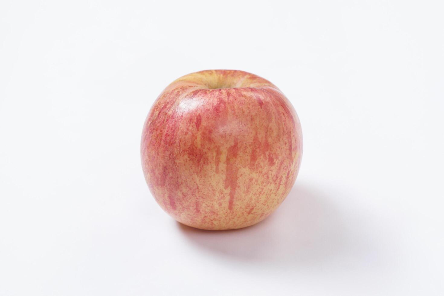 Red apple isolated on white background, fresh red apple with slices, clipping path photo