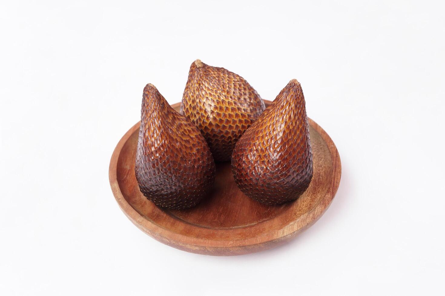 Snakefruit On White Background. Snake fruit path isolated on white. photo