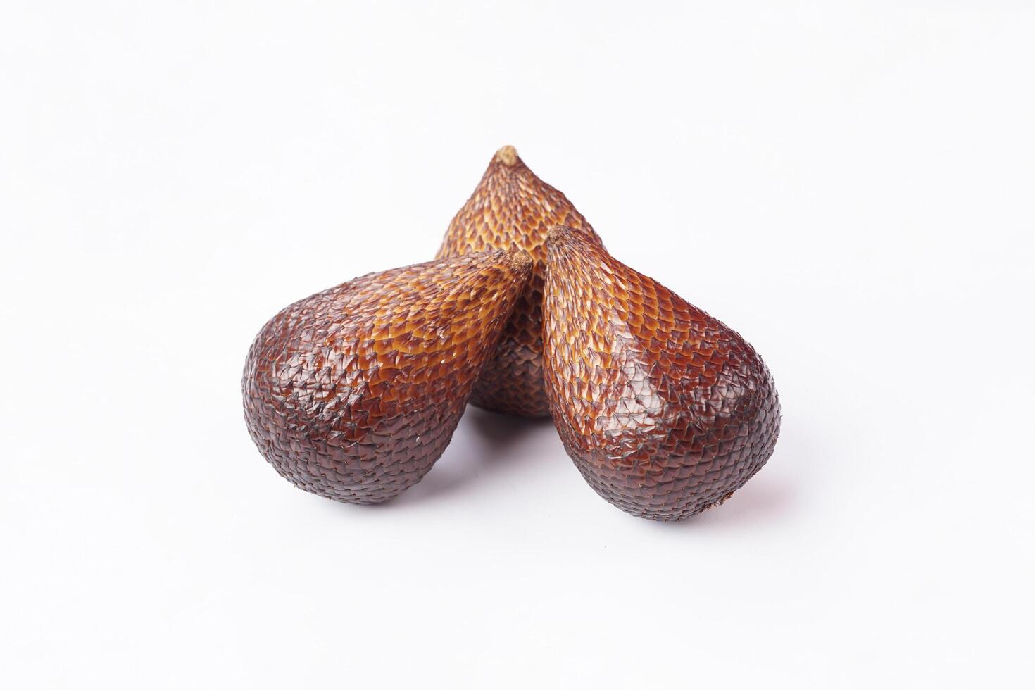 Snakefruit On White Background. Snake fruit path isolated on white. photo