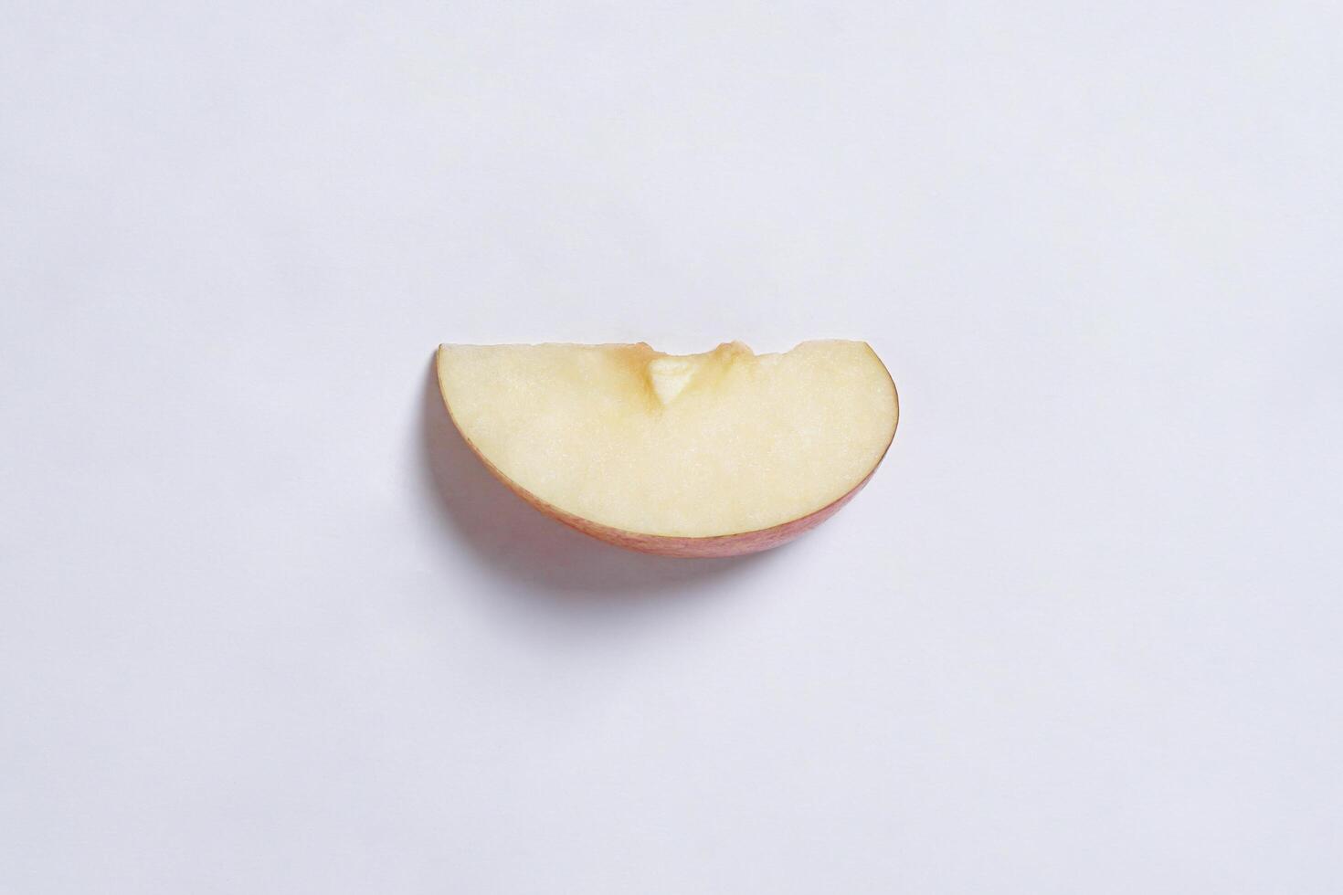 Red apple isolated on white background, fresh red apple with slices, clipping path photo