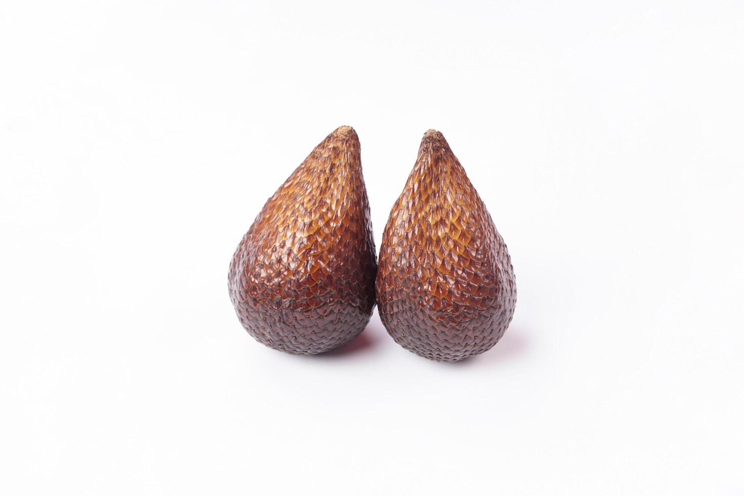 Snakefruit On White Background. Snake fruit path isolated on white. photo