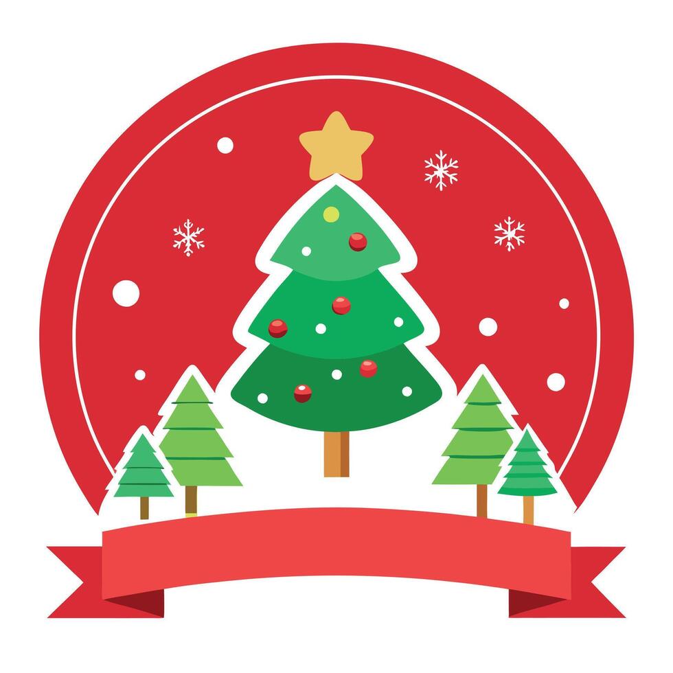 Merry Christmas and new year plain background border arrangement plain background vector