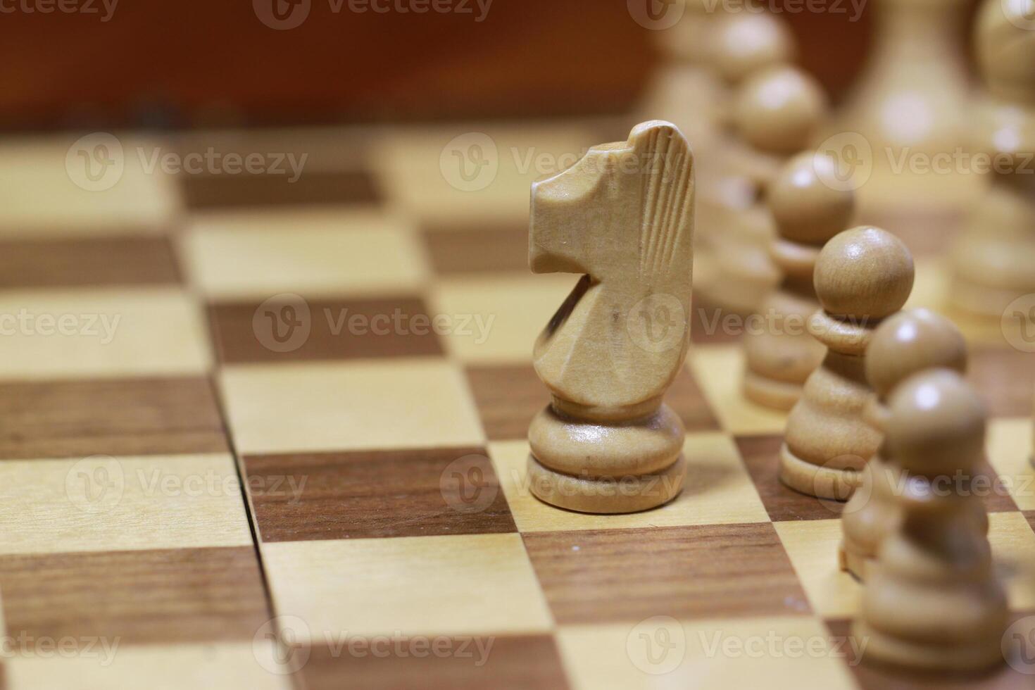 arrangement of chess pieces, a strategy game that sharpens your brain and focuses photo