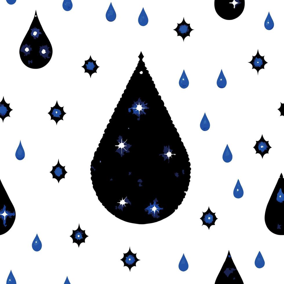 Sapphire glitter bokeh background. Unfocused shimmer royal blue sparkle. Crystal droplets wallpaper vector
