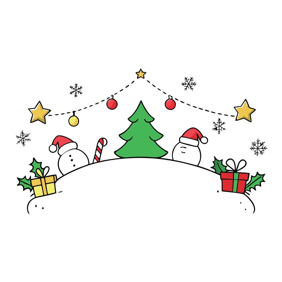 White Christmas background with christmas decorations and space for text vector