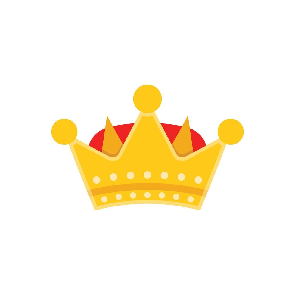 Princess crown icon in flat style. Queen diadem illustration on isolated background. Luxury tiara sign business concept. vector