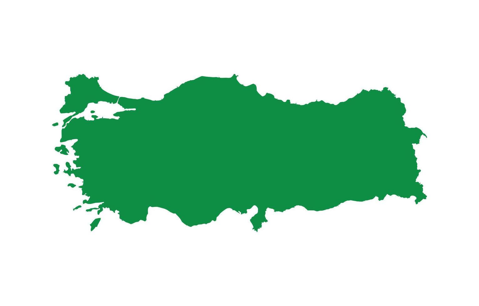 Map of Turkey. Turkey Map on white background. vector