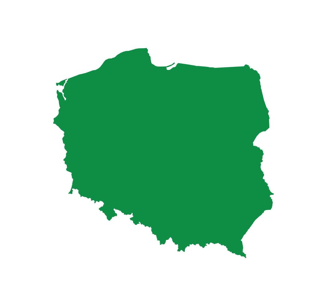 Map of Poland. Poland Map on white background. vector