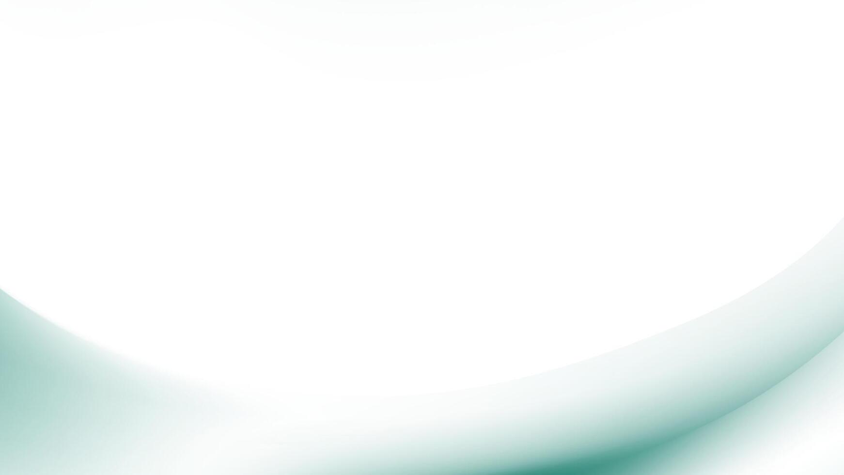 Abstract White Background with Green Gradient Curves vector