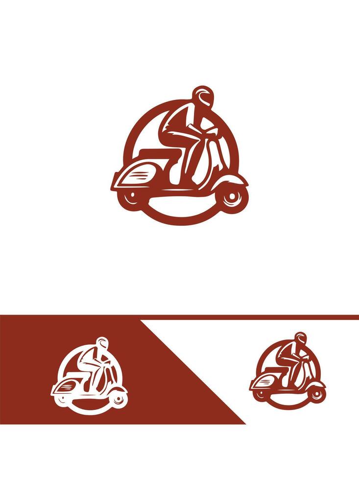 Classic Scooter Logo vector