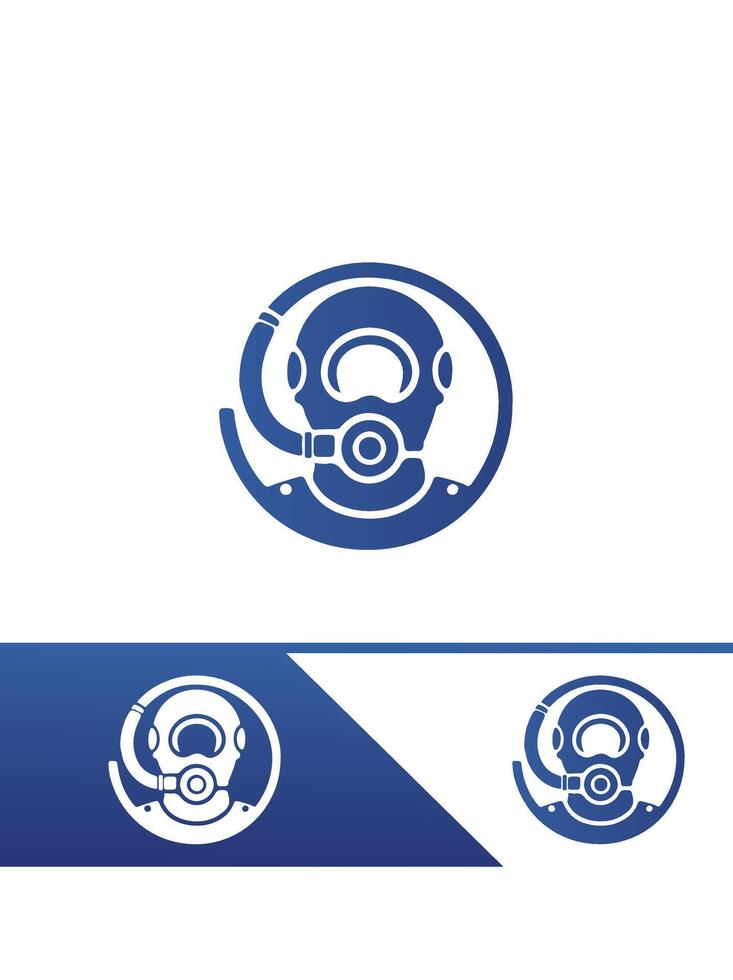 A logo for a diving company vector