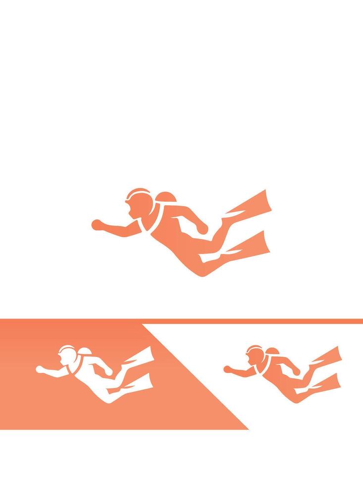 A logo for a scuba diving company vector