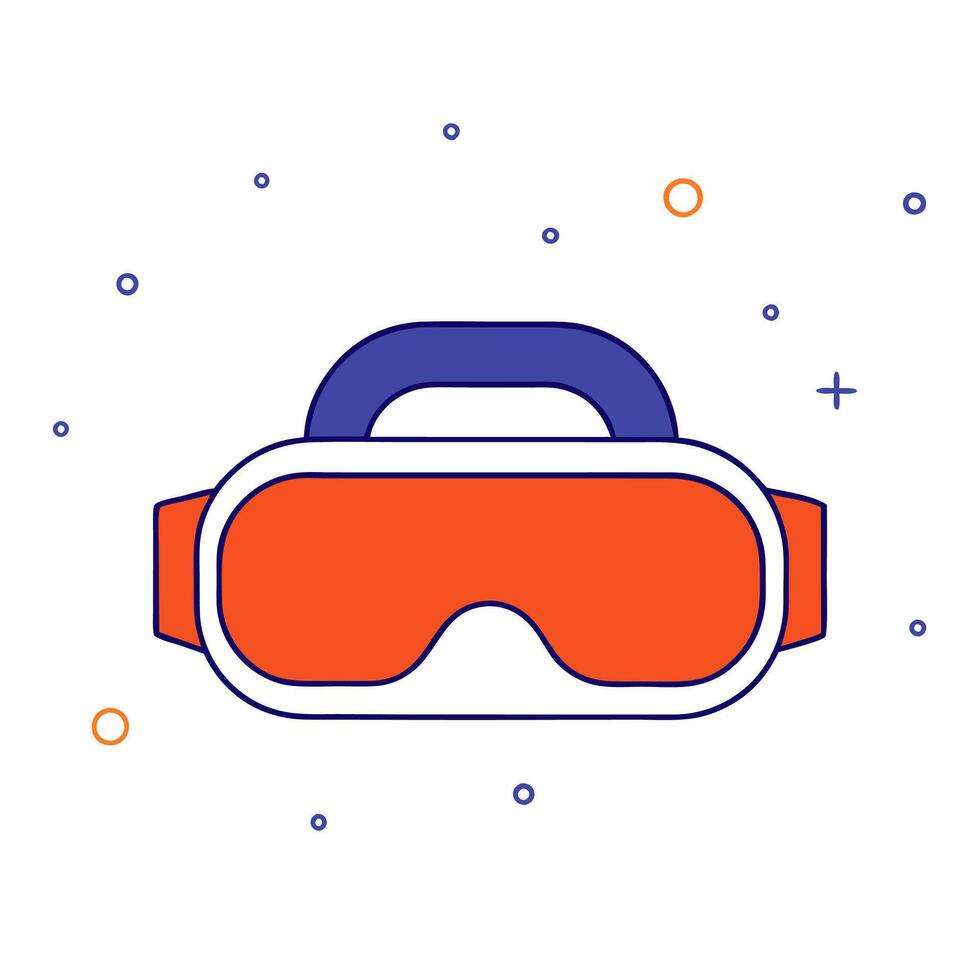 Virtual reality icon vector