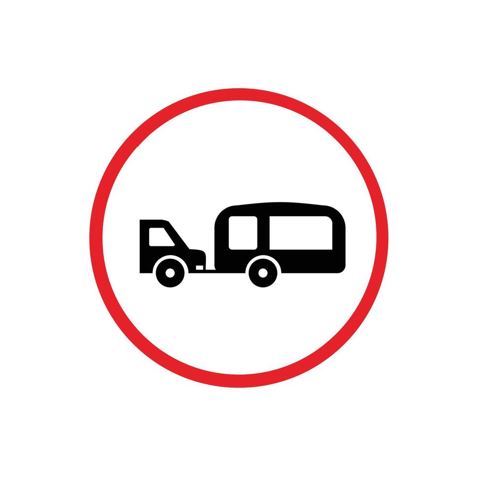 Road sign icon, No Towed. suitable for poster use and web icons vector