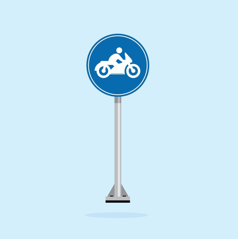 road sign icon, motorcycle parking place. suitable for poster use and web icon vector
