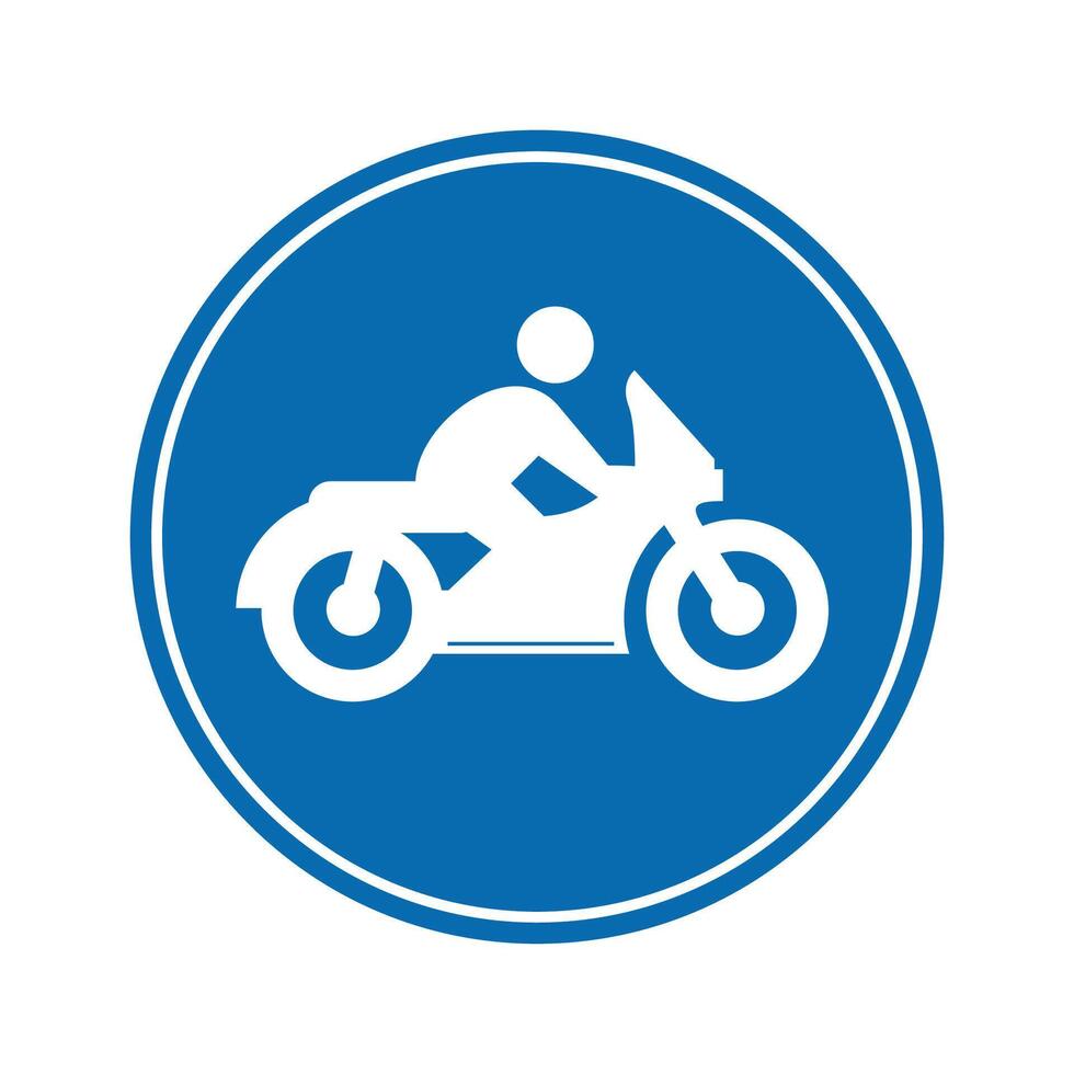 road sign icon, motorcycle parking place. suitable for poster use and web icon vector