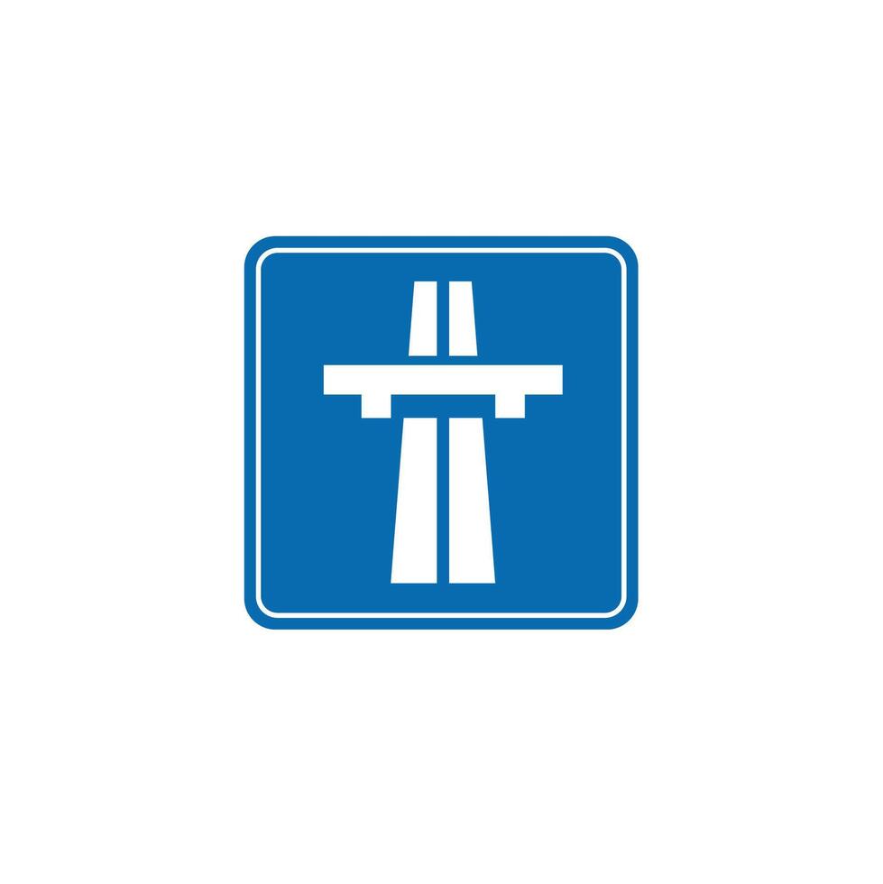 road sign icon, Begin traffic on blue checkered board. suitable for poster use and web icon vector