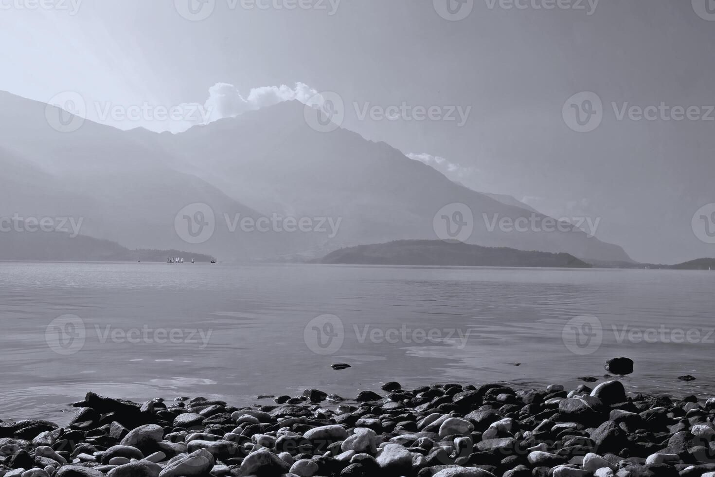Whispers of the Ocean Cliffs in the Morning Mist photo