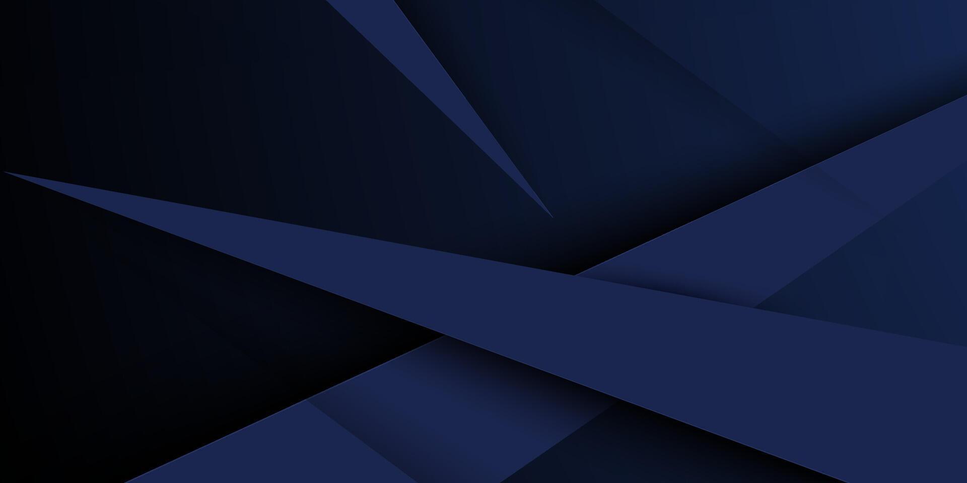 Abstract dark blue triangle color geometric design. Modern overlap papercut futuristic background illustration. vector