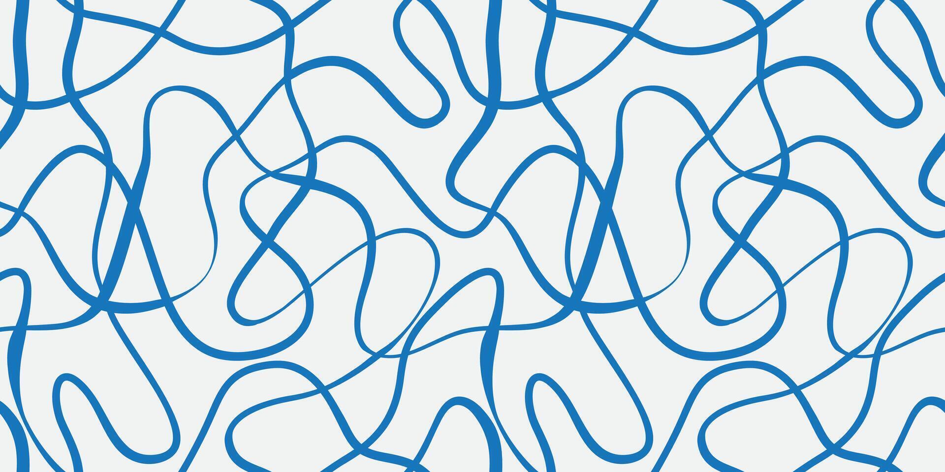 Abstract doodle grid on white background. Scribbled and scribbled texture of hand drawn uneven lines. Geometric textured background for textile, cover, wrapping paper, wallpaper design vector