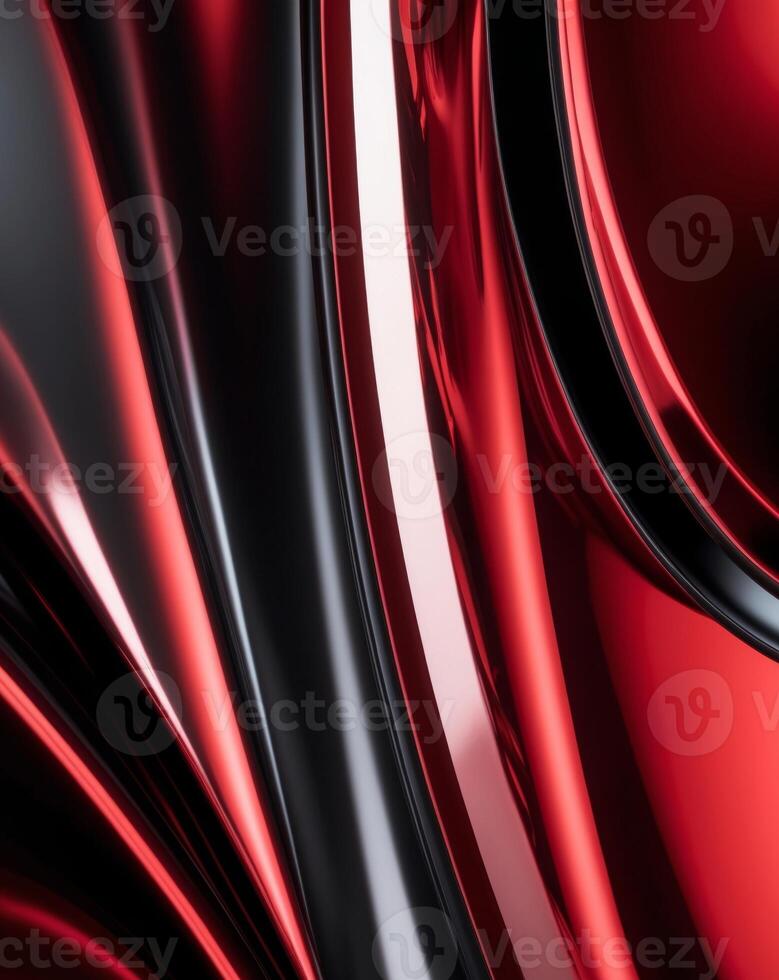 A red and black abstract background with waves photo