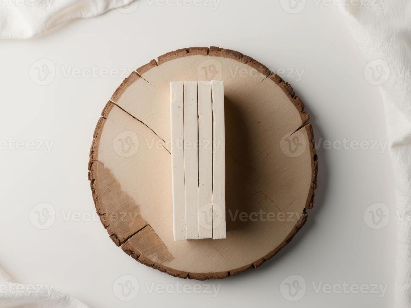 A stack of books on a wooden plate photo