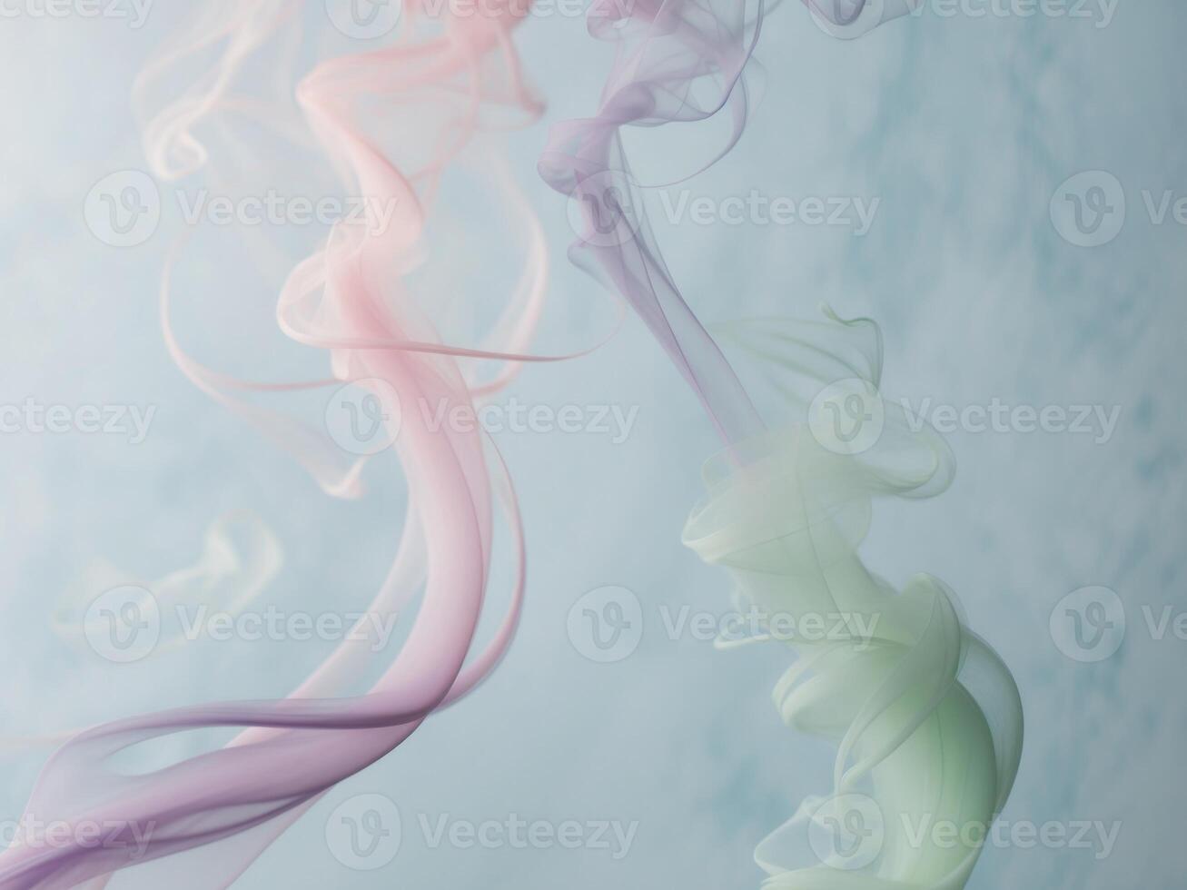 Colorful smoke in the air photo