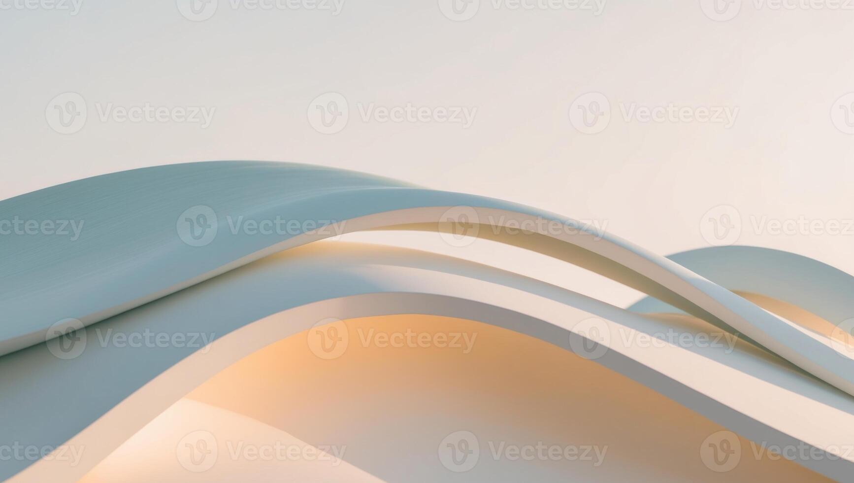 3d rendering of a curved wall photo