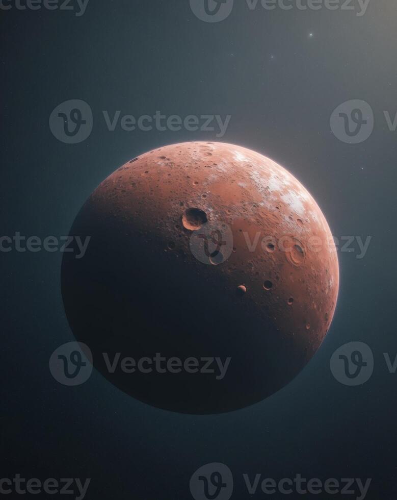 An artist's rendering of the moon photo